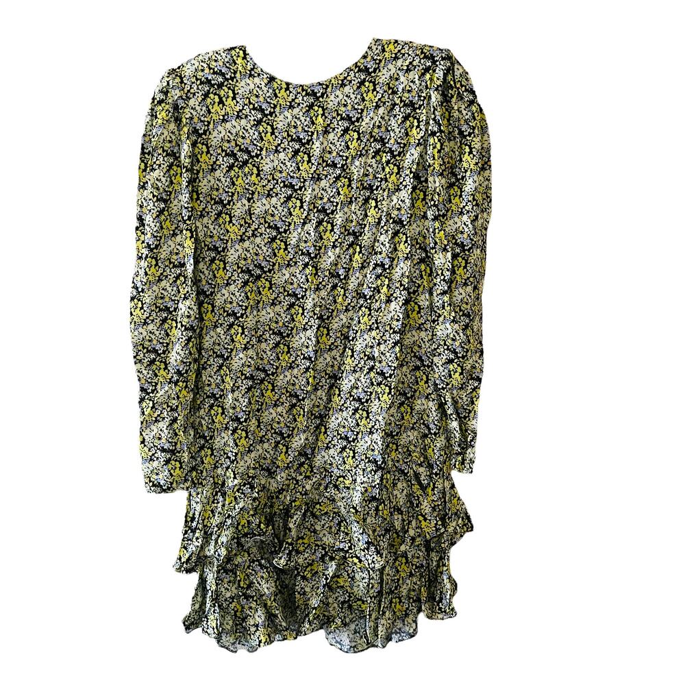 Brogger Nancy Silk Blend Floral Layered Long Sleeves Dress Size Large - Picture 2 of 10